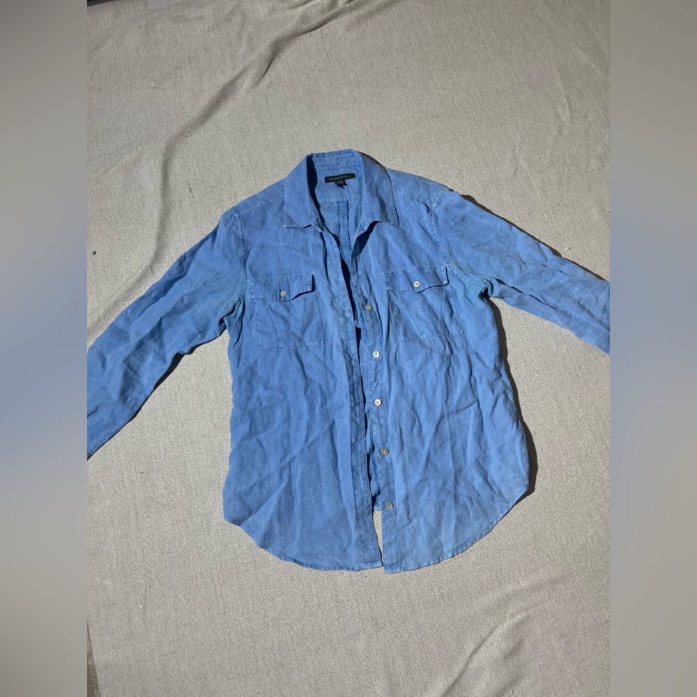 Tommy Bahama Crisp Linen Oversized Button Down Linen Shirt